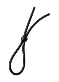 Черное лассо на пенис с одной бусиной - A-toys - во Владикавказе купить с доставкой