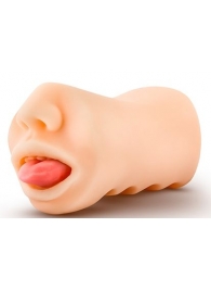 Телесный мастурбатор-ротик с язычком Oral Anne - Blush Novelties - во Владикавказе купить с доставкой