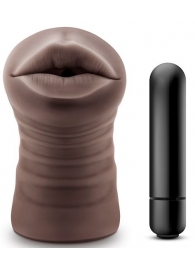 Коричневый мастурбатор-ротик Heather - Blush Novelties - во Владикавказе купить с доставкой