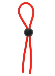 Красное эрекционное лассо с одной бусиной-утяжкой STRETCHY THIN LASSO - Dream Toys - во Владикавказе купить с доставкой