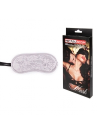 Серая кружевная маска на резиночке - Notabu - купить с доставкой во Владикавказе