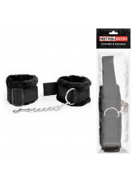 Черные оковы на регулируемых пряжках - Notabu - купить с доставкой во Владикавказе