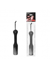 Черная шлепалка с узором под рептилию - 32 см. - Notabu - купить с доставкой во Владикавказе