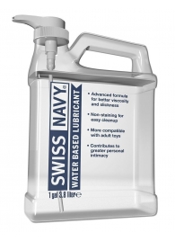 Канистра лубриканта Swiss Navy Water Based Lube на водной основе - 3,8 л. - Swiss navy - купить с доставкой во Владикавказе