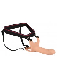 Силиконовый полый страпон на ремнях Silicone Strap-on - 16 см. - Orion - купить с доставкой во Владикавказе