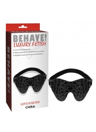 Черная маска на глаза Behave - Chisa - купить с доставкой во Владикавказе