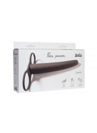 Черная насадка для двойного проникновения Gimlet - 16 см. - Lola Games - купить с доставкой во Владикавказе