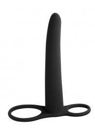 Черная насадка для двойного проникновения Gimlet - 16 см. - Lola Games - купить с доставкой во Владикавказе