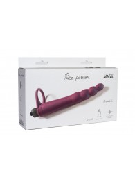 Бордовая вибронасадка для двойного проникновения Bramble - 16,5 см. - Lola Games - купить с доставкой во Владикавказе