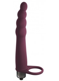 Бордовая вибронасадка для двойного проникновения Bramble - 16,5 см. - Lola Games - купить с доставкой во Владикавказе