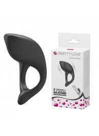 Черное перезаряжаемое эрекционное кольцо Gemma - Baile - во Владикавказе купить с доставкой