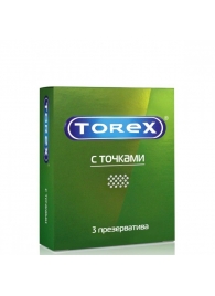 Текстурированные презервативы Torex  С точками  - 3 шт. - Torex - купить с доставкой во Владикавказе