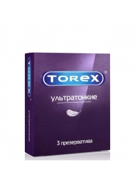 Презервативы Torex  Ультратонкие  - 3 шт. - Torex - купить с доставкой во Владикавказе