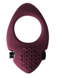 Бордовое эрекционное виброкольцо Pure Passion Midnight - Lola Games - во Владикавказе купить с доставкой