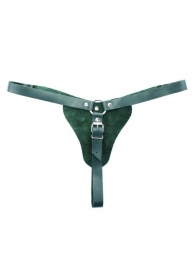 Изумрудные трусики с кольцом для страпона Ladys Arsenal - БДСМ Арсенал - купить с доставкой во Владикавказе
