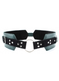 Изумрудный пояс Ladys Arsenal с колечками для крепления - БДСМ Арсенал - купить с доставкой во Владикавказе