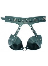 Изумрудная сбруя из ошейника с лифом Ladys Arsenal - БДСМ Арсенал - купить с доставкой во Владикавказе