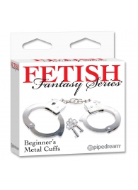Металлические наручники Beginner s Metal Cuffs - Pipedream - купить с доставкой во Владикавказе