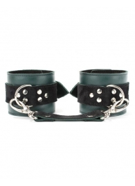 Изумрудные наручники Ladys Arsenal на карабинах - БДСМ Арсенал - купить с доставкой во Владикавказе