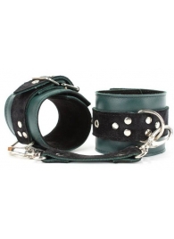 Изумрудные наручники Ladys Arsenal на карабинах - БДСМ Арсенал - купить с доставкой во Владикавказе