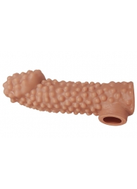 Насадка на фаллос с бугорками - 17,6 см. - KOKOS - во Владикавказе купить с доставкой