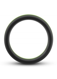 Черно-зеленое эрекционное кольцо Silicone Go Pro Cock Ring - Blush Novelties - во Владикавказе купить с доставкой