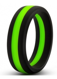 Черно-зеленое эрекционное кольцо Silicone Go Pro Cock Ring - Blush Novelties - во Владикавказе купить с доставкой
