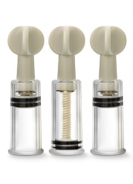 Набор из 3 вакуумных стимуляторов CLIT AND NIPPLE TWIST SUCKERS - Blush Novelties