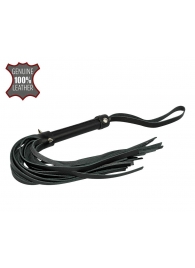 Черная многохвостовая плеть с шипами - 40 см. - Sitabella - купить с доставкой во Владикавказе