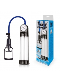 Прозрачная вакуумная помпа Sex Expert с манометром - Sex Expert - во Владикавказе купить с доставкой