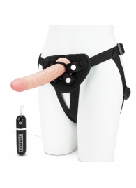 Регулируемые трусики с вибрирующей насадкой - 16 см. - Lux Fetish - купить с доставкой во Владикавказе
