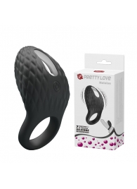 Черное эрекционное виброкольцо с рельефным дизайном Heloise - Baile - во Владикавказе купить с доставкой