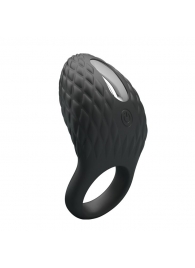 Черное эрекционное виброкольцо с рельефным дизайном Heloise - Baile - во Владикавказе купить с доставкой