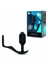 Черное эрекционное кольцо с анальным плагом Snug   Tug - b-Vibe - во Владикавказе купить с доставкой