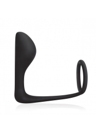 Стимулятор простаты с фиксацией эрекционным кольцом Prostate Gear - BlueLine - во Владикавказе купить с доставкой