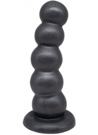 Черная насадка-плаг на харнесс PLATINUM 9 - 24 см. - LOVETOY (А-Полимер) - купить с доставкой во Владикавказе