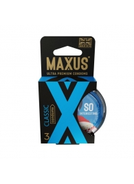Классические презервативы в пластиковом кейсе MAXUS Classic - 3 шт. - Maxus - купить с доставкой во Владикавказе