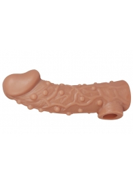 Насадка на фаллос с отверстием для мошонки EXTREME SLEEVE - 17,6 см. - KOKOS - во Владикавказе купить с доставкой