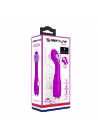 Лиловый вибратор с электростимуляцией Hector - 19,5 см. - Baile - купить с доставкой во Владикавказе