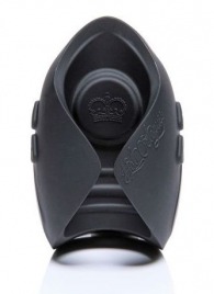 Темно-серый инновационный мужской осциллятор PULSE SOLO LUX с пультом ДУ - Hot Octopuss - во Владикавказе купить с доставкой