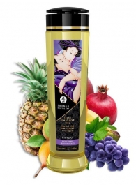 Массажное масло Libido Exotic Fruits с ароматом экзотических фруктов - 240 мл. - Shunga - купить с доставкой во Владикавказе