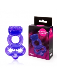 Фиолетовое эрекционное виброкольцо с шипами - Erowoman-Eroman - во Владикавказе купить с доставкой