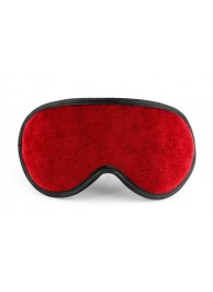 Красная сплошная маска на резиночке с черной окантовкой - БДСМ Арсенал - купить с доставкой во Владикавказе