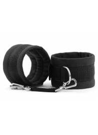 Черные наручники My rules на сцепке - БДСМ Арсенал - купить с доставкой во Владикавказе