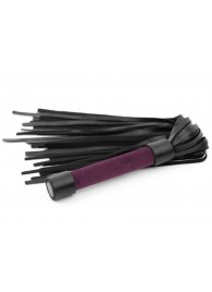 Фиолетово-черная плеть My Rules - 43 см. - БДСМ Арсенал - купить с доставкой во Владикавказе