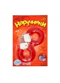 Красные плюшевые наручники с ключиками - Сима-Ленд - купить с доставкой во Владикавказе