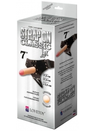 Пояс-трусики с насадкой Classic lux-Duke - 17,5 см. - LOVETOY (А-Полимер) - купить с доставкой во Владикавказе