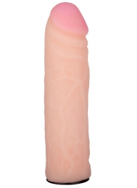 Пояс-трусики с насадкой Glamour Silver - 15,5 см. - LOVETOY (А-Полимер) - купить с доставкой во Владикавказе