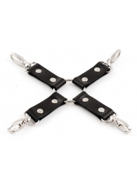 Черная крестовина Ladys Arsenal с карабинами - БДСМ Арсенал - купить с доставкой во Владикавказе