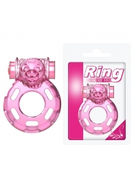 Розовое эрекционное виброкольцо Pink Bear - Baile - во Владикавказе купить с доставкой